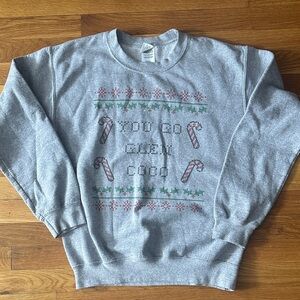 Gray “you go glen coco” unisex sweater